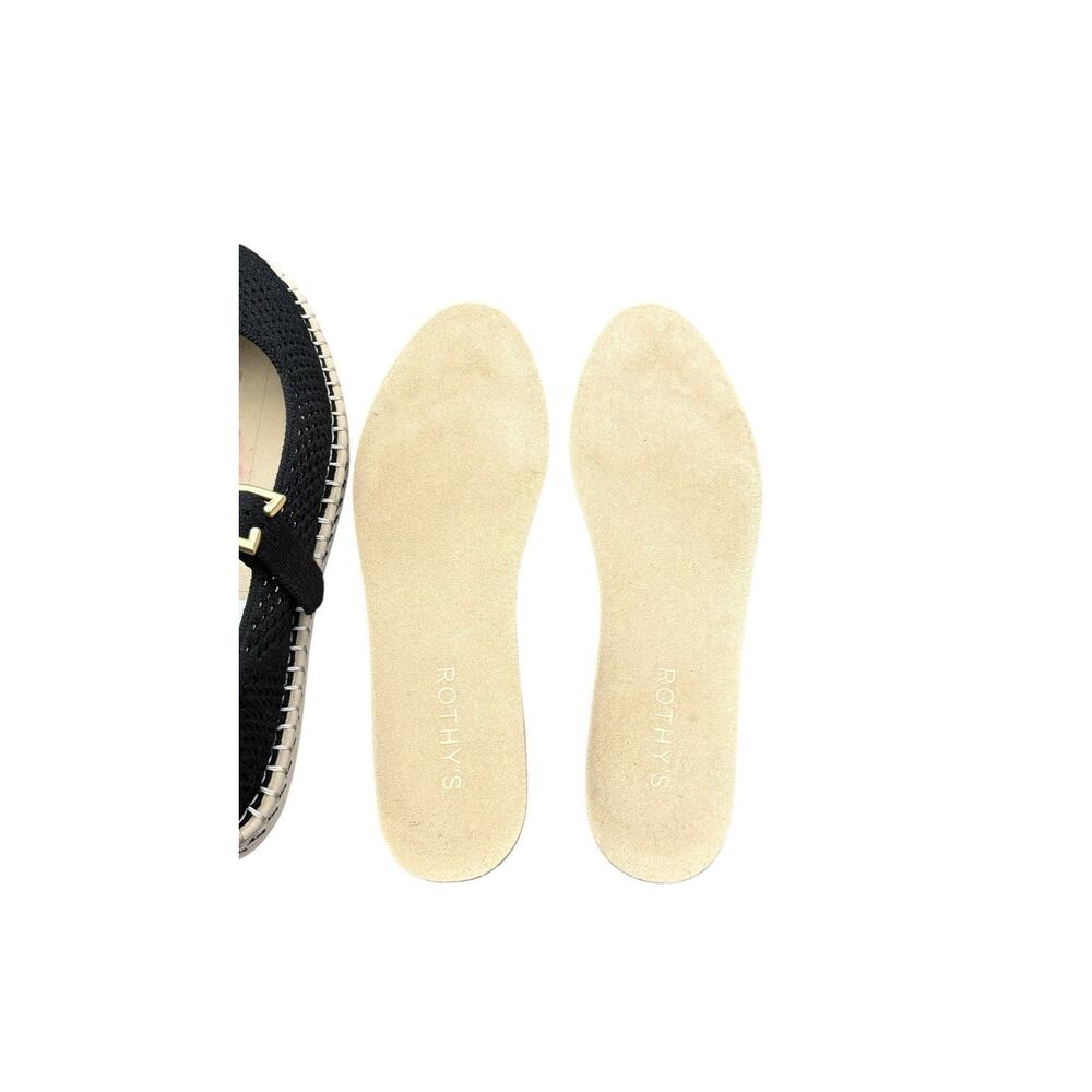 Rothys Espadrille Mary Jane Flats Shoes Round Toe Black Casual Walking Size 8.5 - Picture 9 of 12